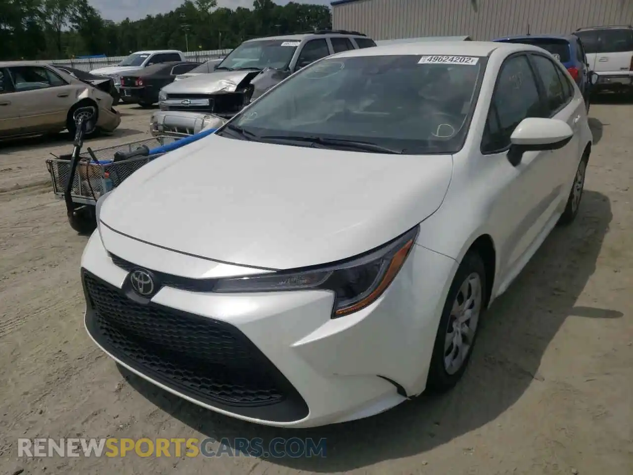 2 Photograph of a damaged car 5YFEPMAE7MP195898 TOYOTA COROLLA 2021