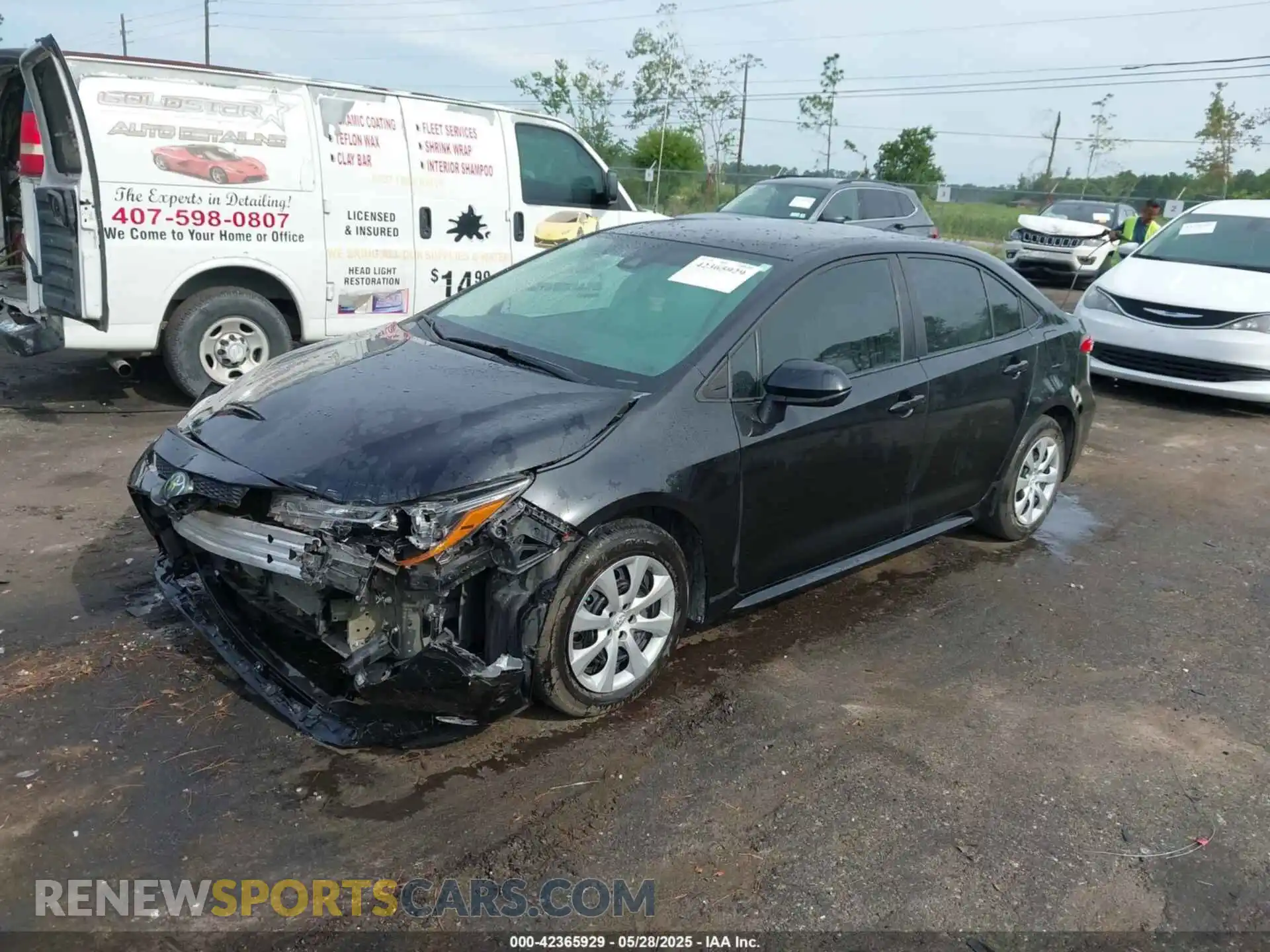 2 fotografías del automóvil dañado 5YFEPMAE7MP195979 TOYOTA COROLLA 2021