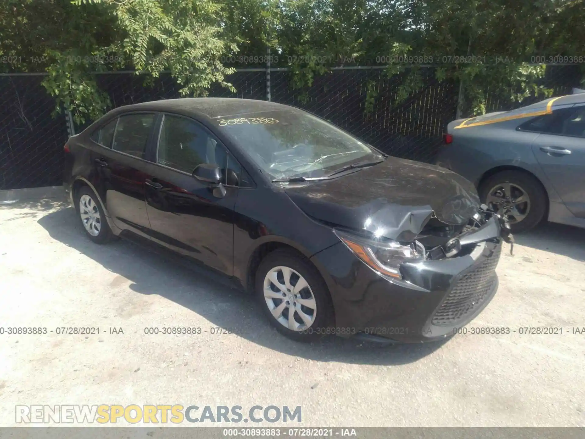 1 Photograph of a damaged car 5YFEPMAE7MP202736 TOYOTA COROLLA 2021