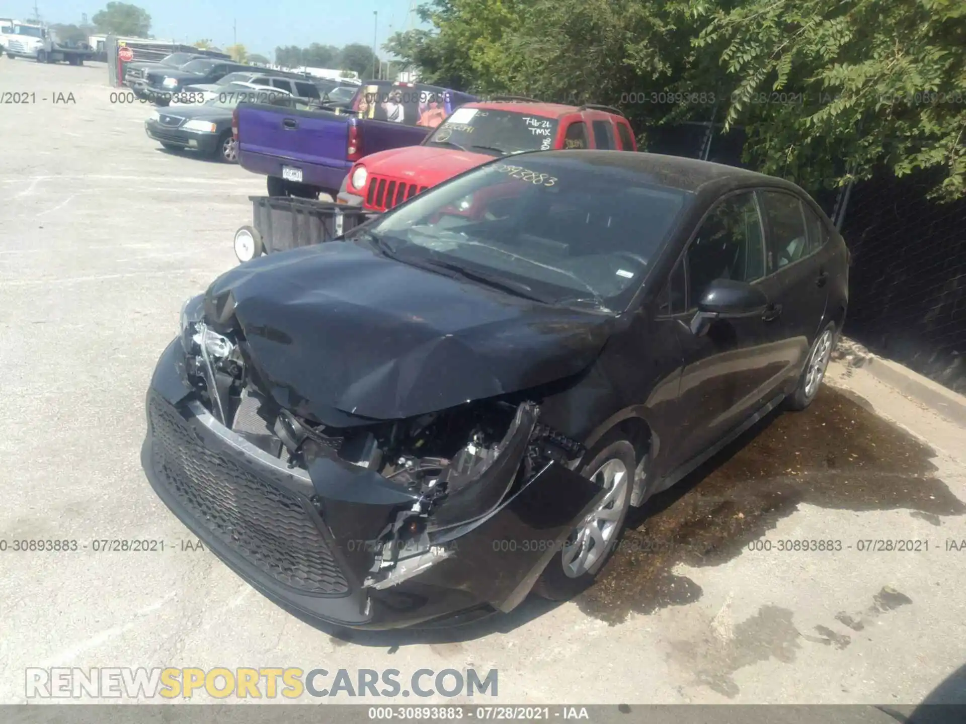 2 Photograph of a damaged car 5YFEPMAE7MP202736 TOYOTA COROLLA 2021