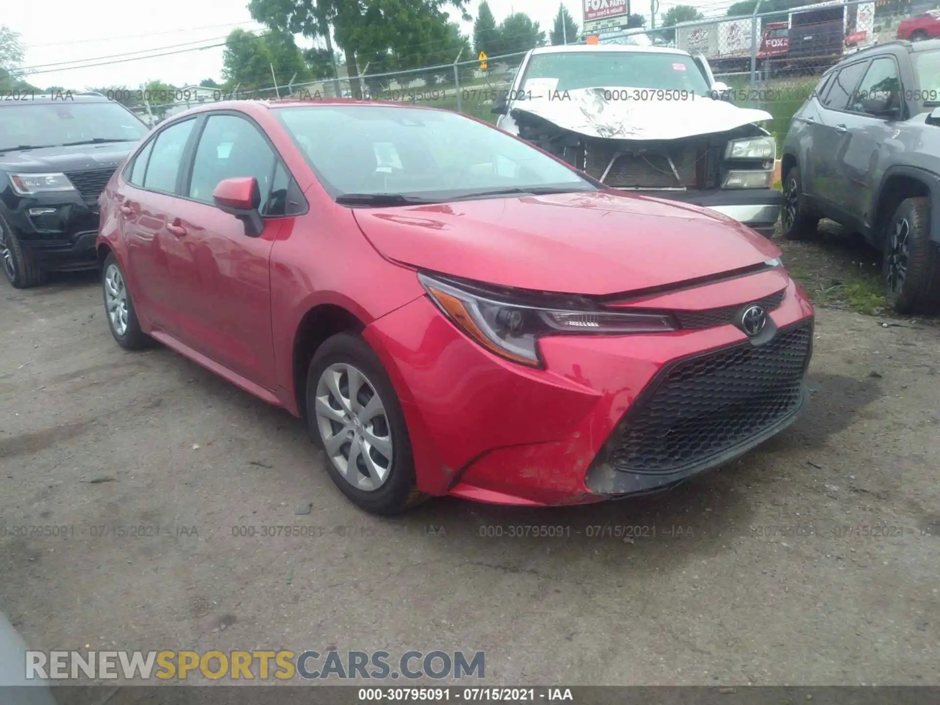 1 Photograph of a damaged car 5YFEPMAE7MP204695 TOYOTA COROLLA 2021