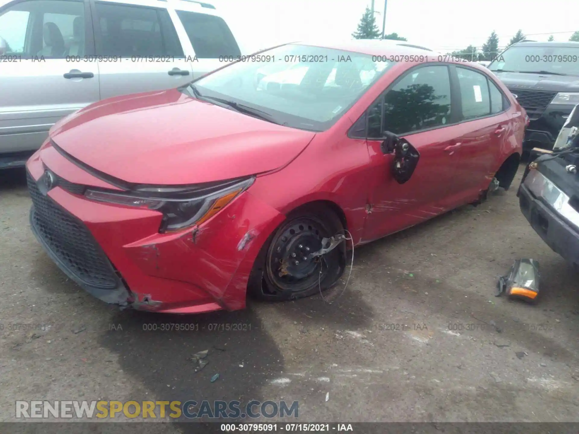 2 Photograph of a damaged car 5YFEPMAE7MP204695 TOYOTA COROLLA 2021