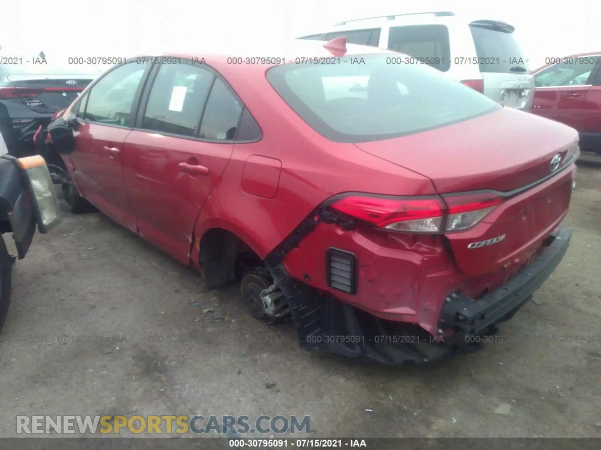 3 Photograph of a damaged car 5YFEPMAE7MP204695 TOYOTA COROLLA 2021