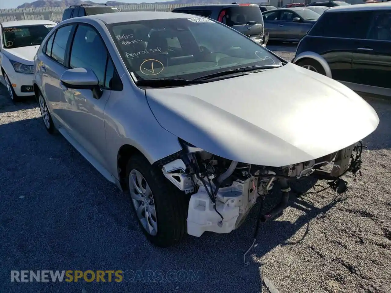 1 Photograph of a damaged car 5YFEPMAE7MP205359 TOYOTA COROLLA 2021