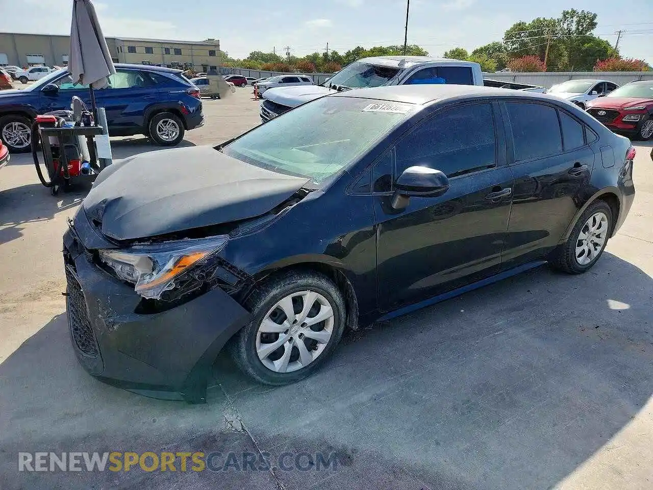 1 Photograph of a damaged car 5YFEPMAE7MP205913 TOYOTA COROLLA 2021