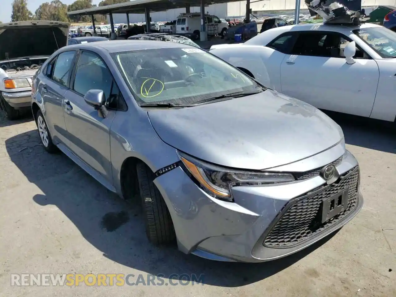 1 Photograph of a damaged car 5YFEPMAE7MP207564 TOYOTA COROLLA 2021