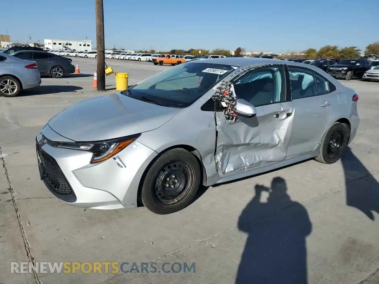 1 Photograph of a damaged car 5YFEPMAE7MP208505 TOYOTA COROLLA 2021