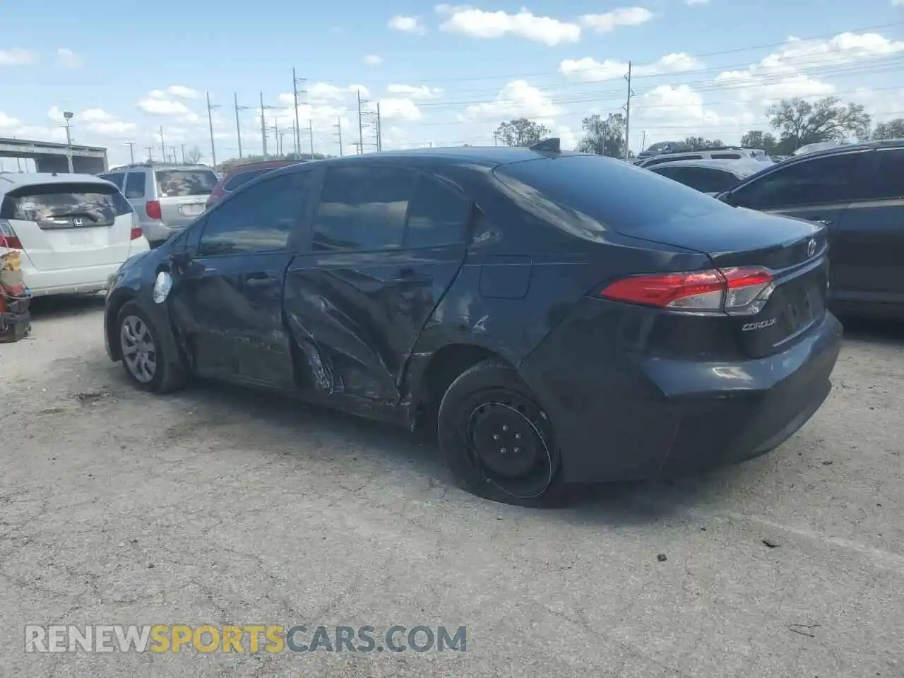 2 Photograph of a damaged car 5YFEPMAE7MP208830 TOYOTA COROLLA 2021