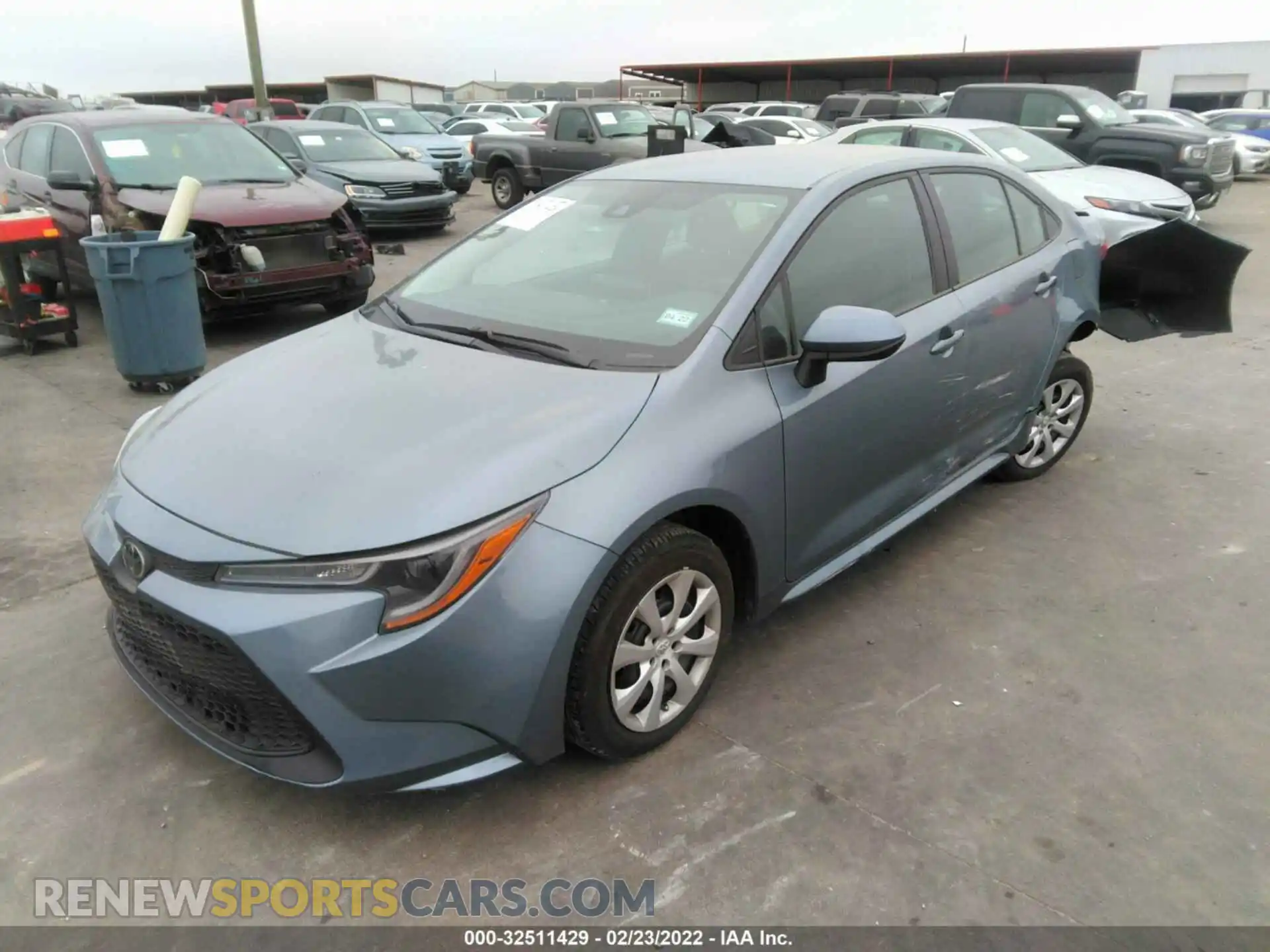 2 Photograph of a damaged car 5YFEPMAE7MP210982 TOYOTA COROLLA 2021