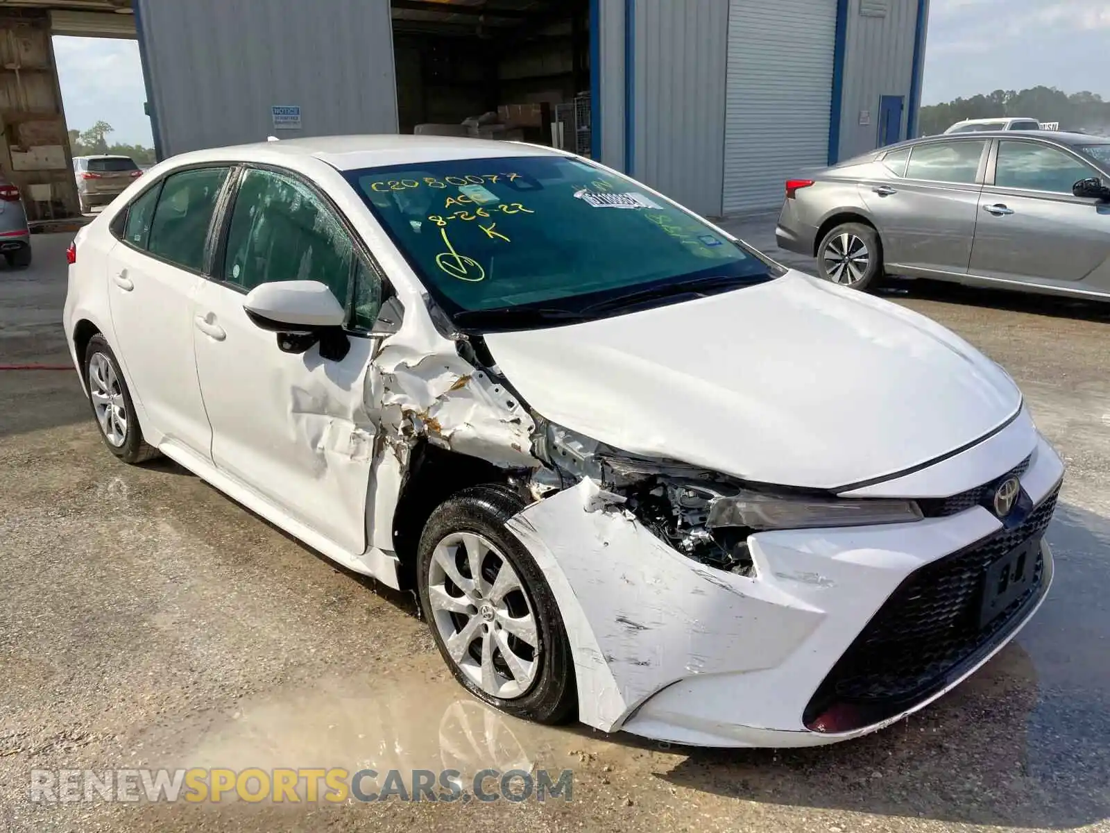 1 Photograph of a damaged car 5YFEPMAE7MP217995 TOYOTA COROLLA 2021