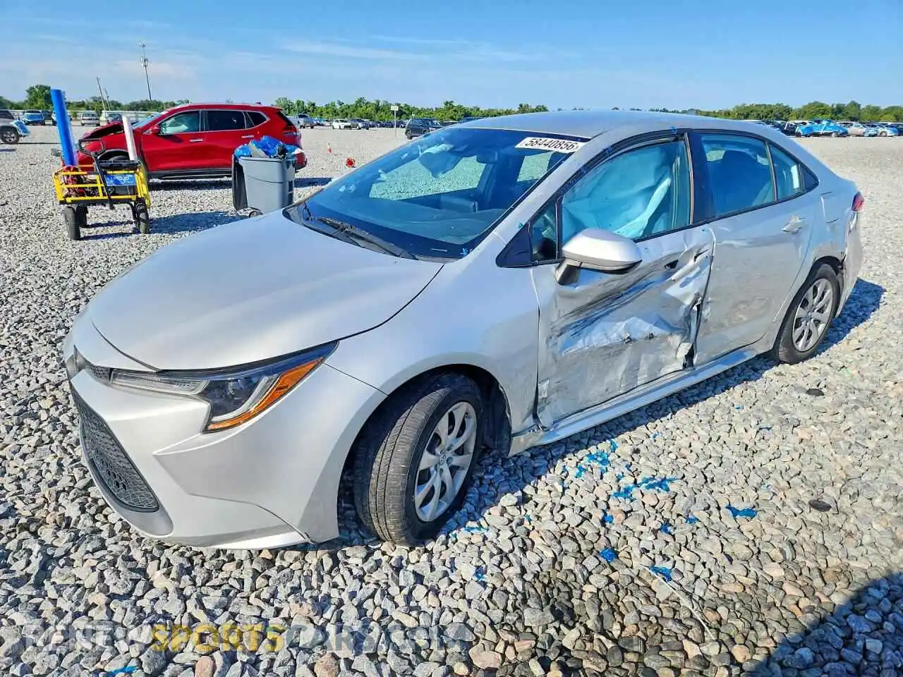 1 Photograph of a damaged car 5YFEPMAE7MP219052 TOYOTA COROLLA 2021