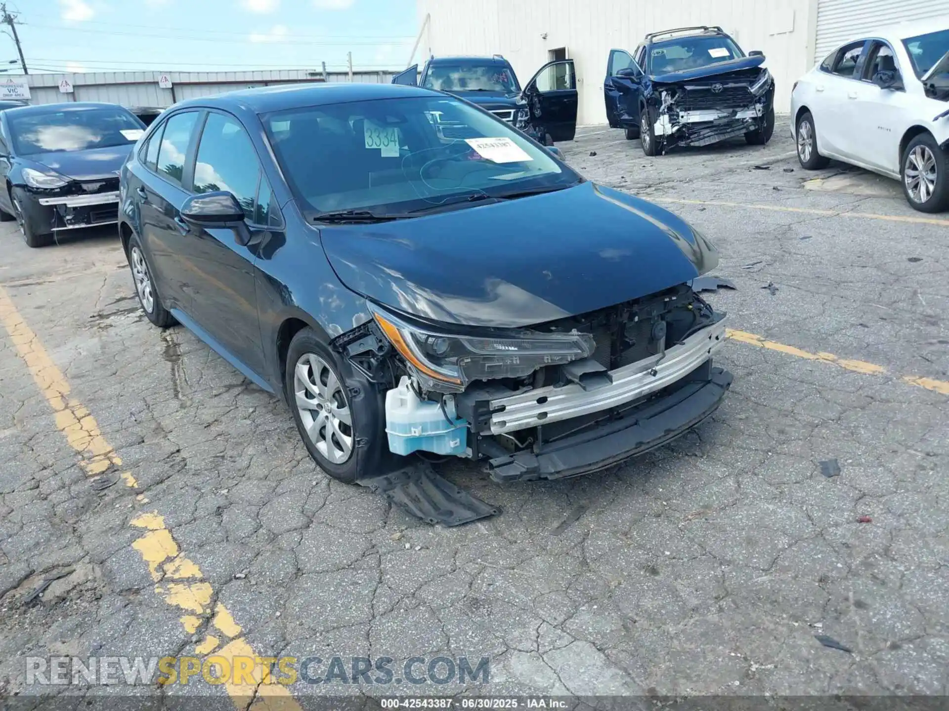 1 Photograph of a damaged car 5YFEPMAE7MP220010 TOYOTA COROLLA 2021