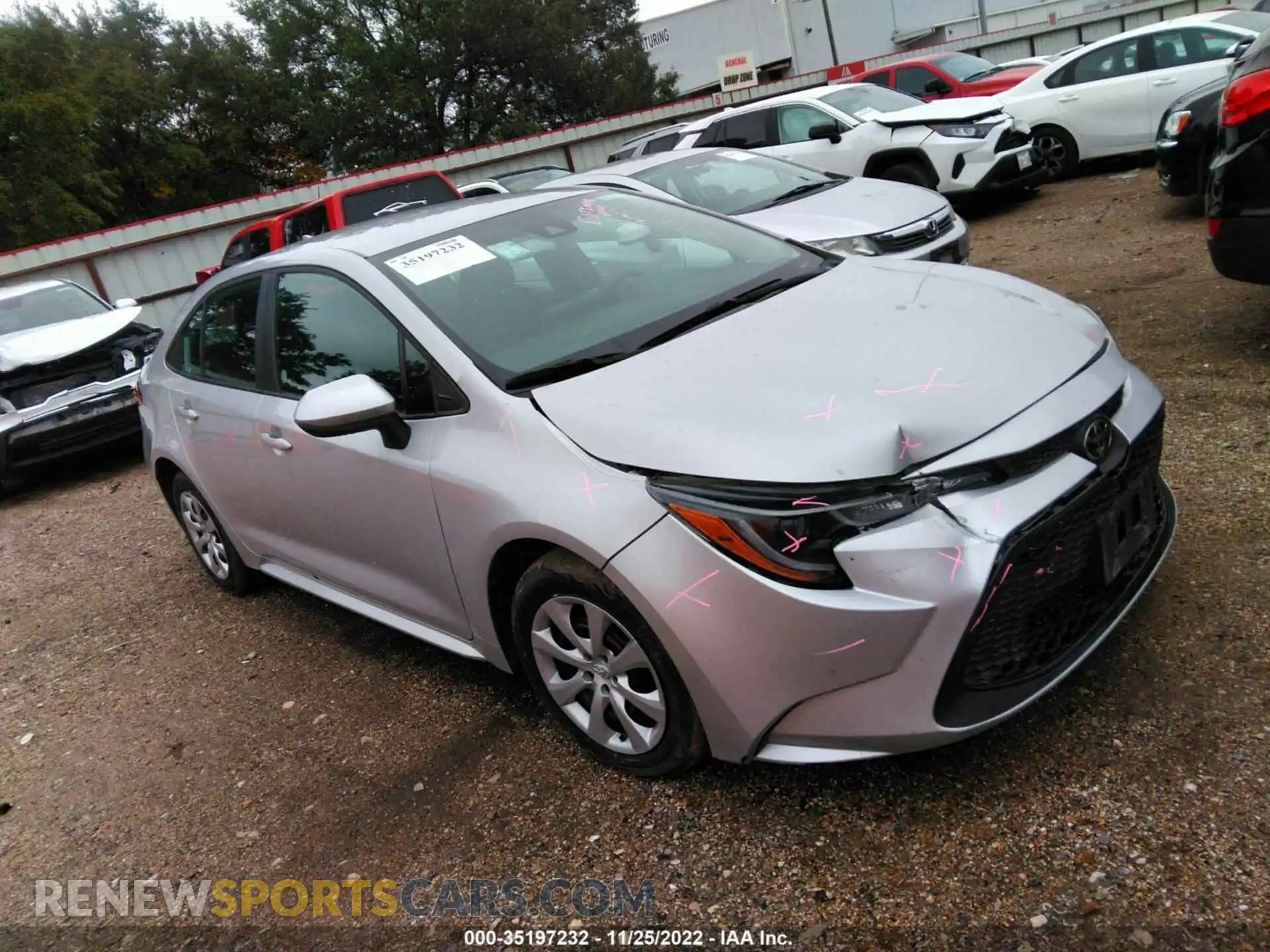 1 Фотография поврежденного автомобиля 5YFEPMAE7MP220119 TOYOTA COROLLA 2021