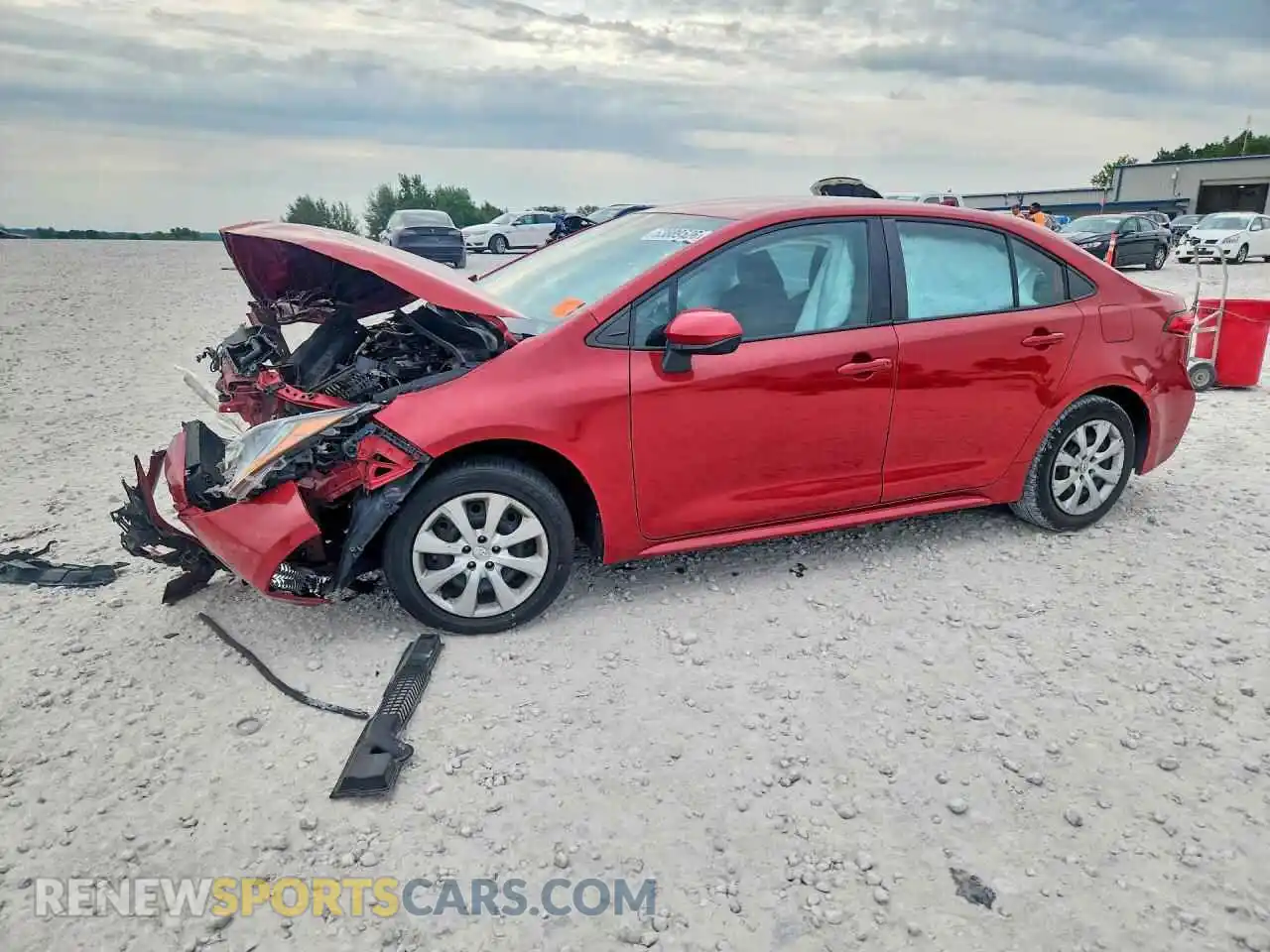 1 fotografías del automóvil dañado 5YFEPMAE7MP221268 TOYOTA COROLLA 2021