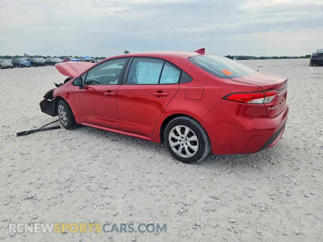 2 fotografías del automóvil dañado 5YFEPMAE7MP221268 TOYOTA COROLLA 2021