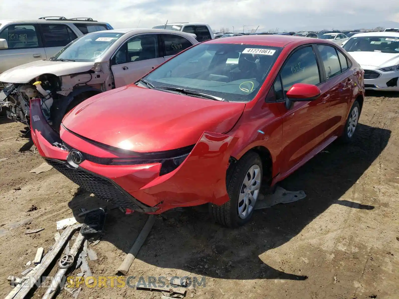 2 Photograph of a damaged car 5YFEPMAE7MP222758 TOYOTA COROLLA 2021