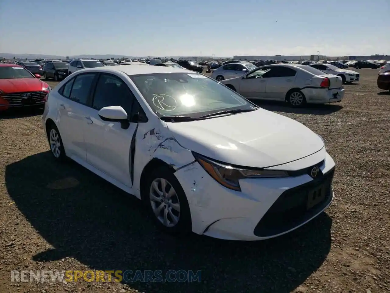 1 Photograph of a damaged car 5YFEPMAE7MP224624 TOYOTA COROLLA 2021