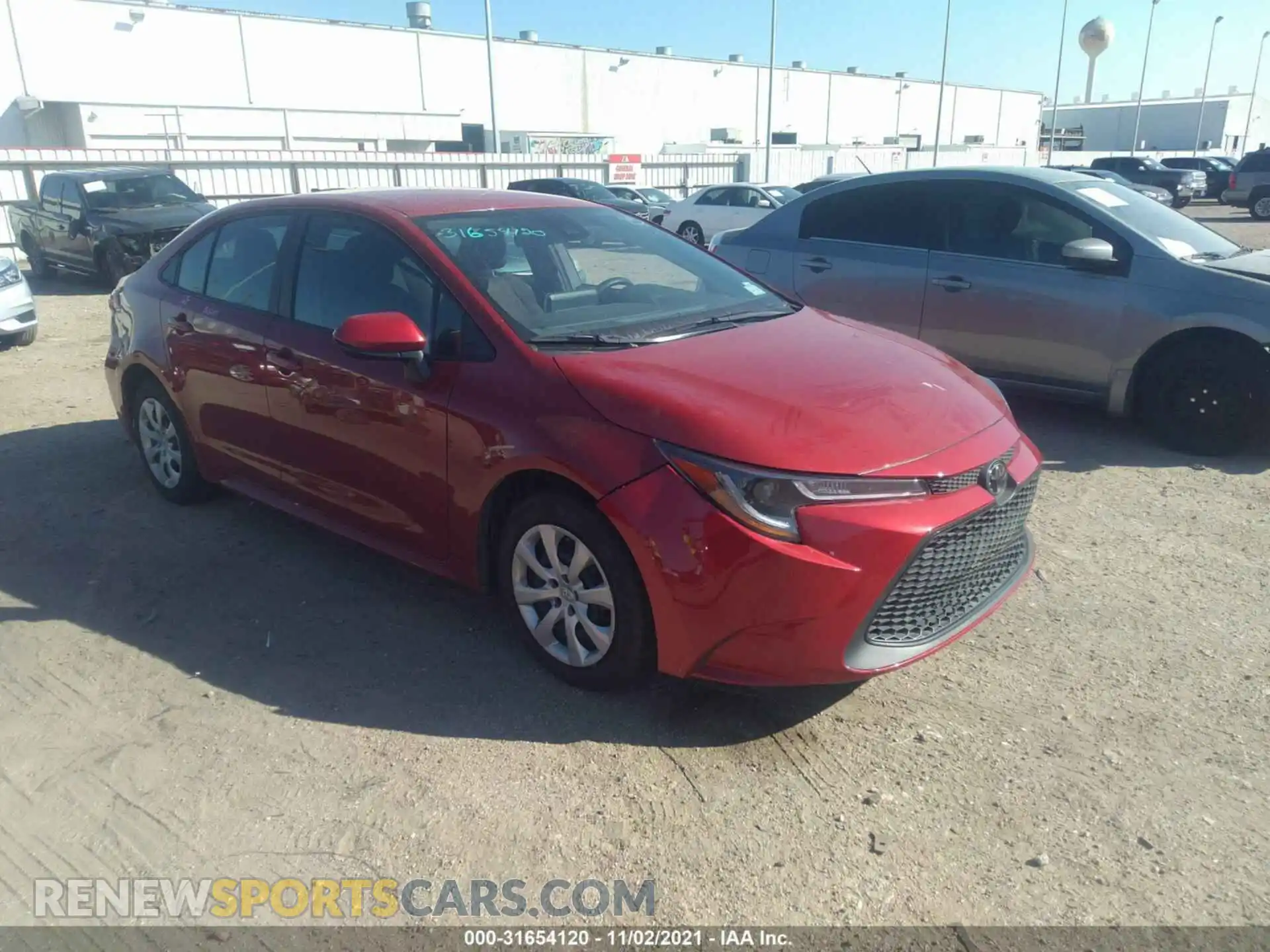 1 Photograph of a damaged car 5YFEPMAE7MP238040 TOYOTA COROLLA 2021