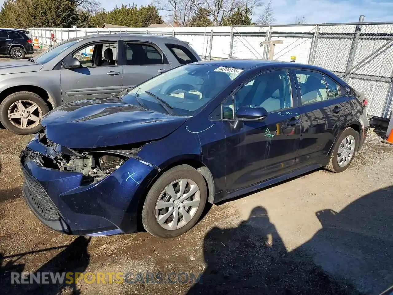 1 Photograph of a damaged car 5YFEPMAE7MP239091 TOYOTA COROLLA 2021