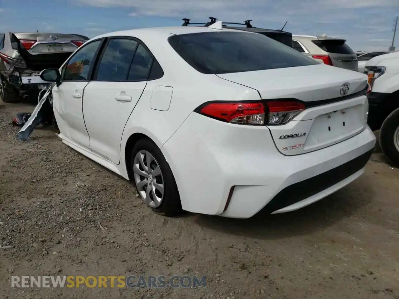 3 Photograph of a damaged car 5YFEPMAE7MP244548 TOYOTA COROLLA 2021