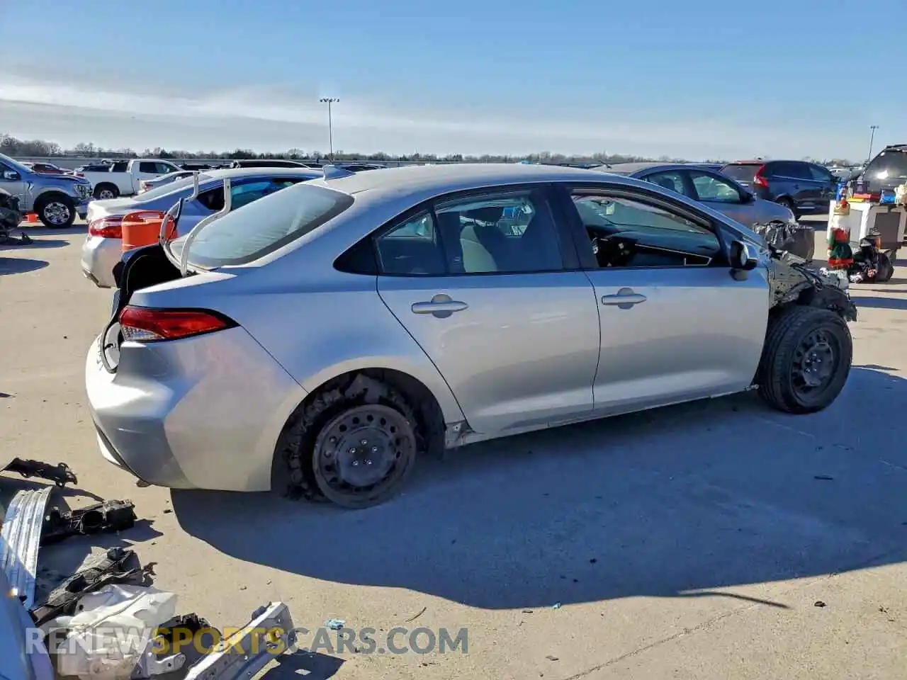 3 Photograph of a damaged car 5YFEPMAE7MP247885 TOYOTA COROLLA 2021