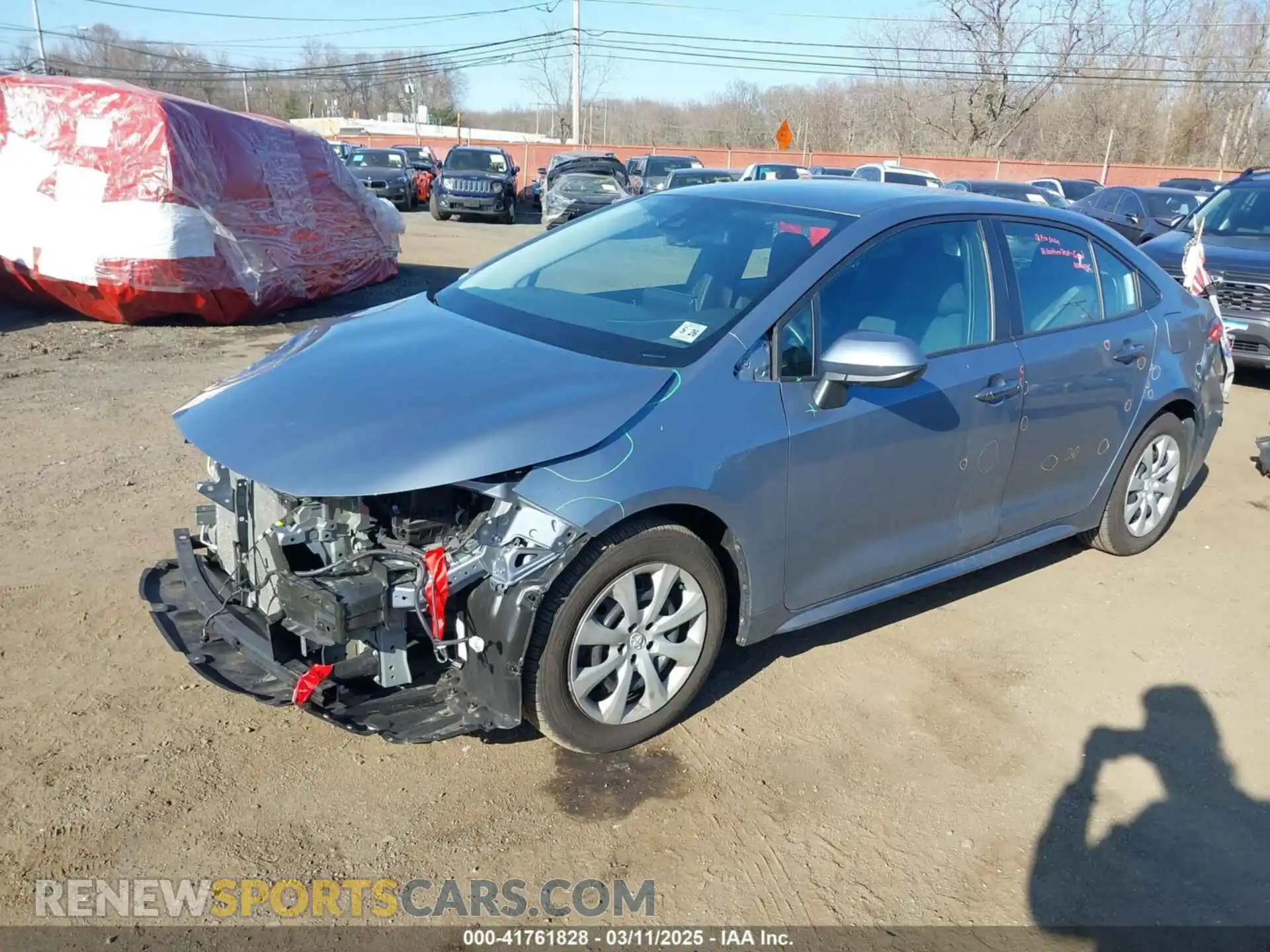 2 Photograph of a damaged car 5YFEPMAE7MP249586 TOYOTA COROLLA 2021