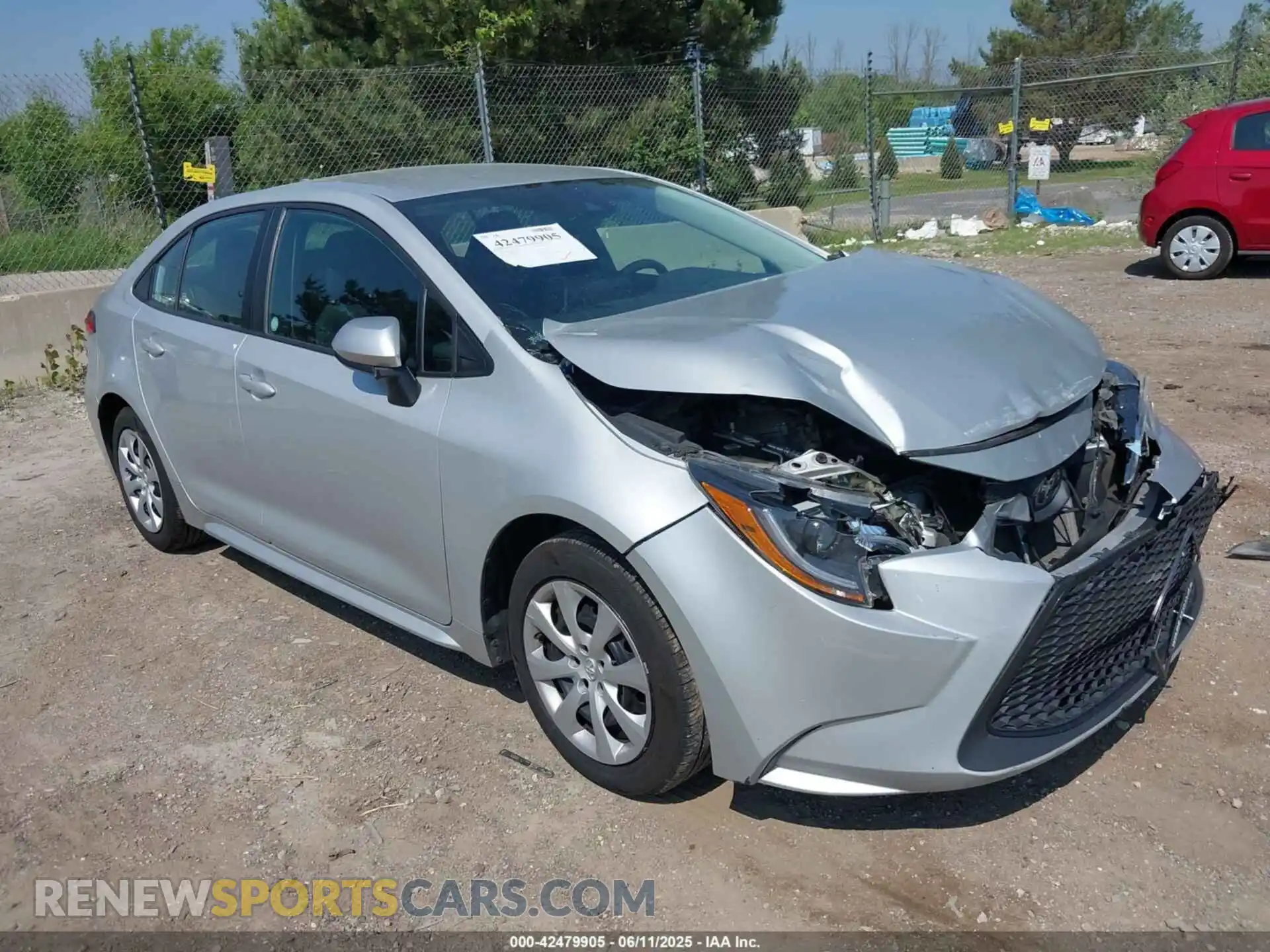 1 Photograph of a damaged car 5YFEPMAE7MP250351 TOYOTA COROLLA 2021
