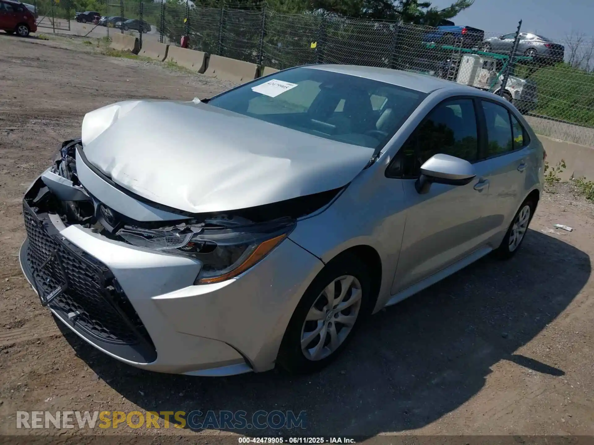 2 Photograph of a damaged car 5YFEPMAE7MP250351 TOYOTA COROLLA 2021