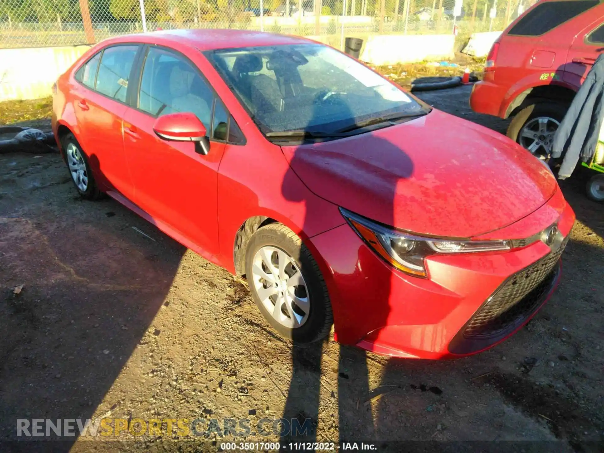 1 Photograph of a damaged car 5YFEPMAE7MP253671 TOYOTA COROLLA 2021