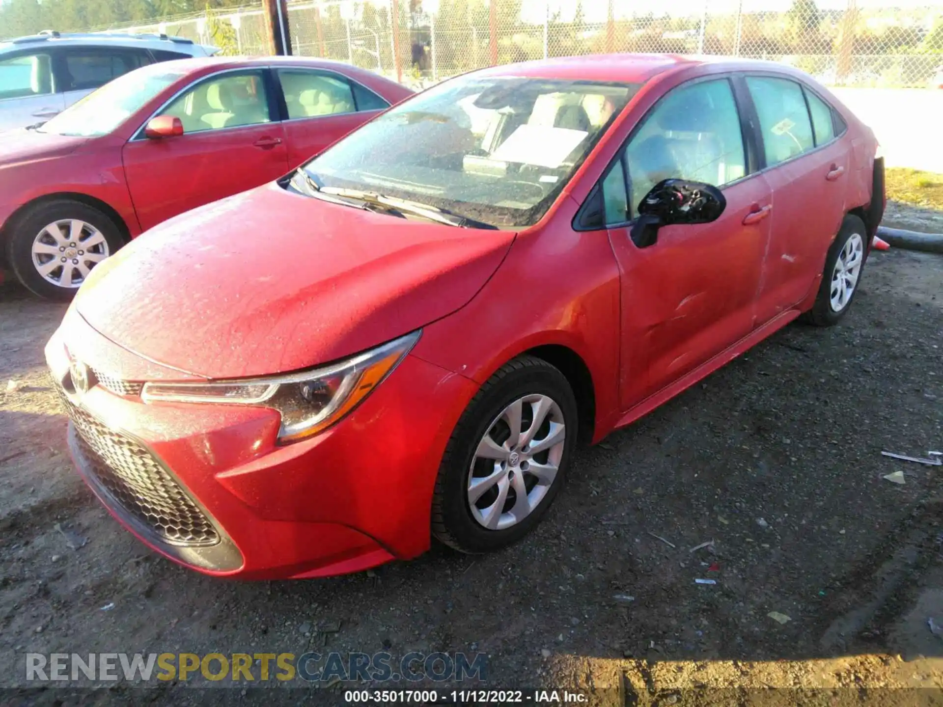 2 Photograph of a damaged car 5YFEPMAE7MP253671 TOYOTA COROLLA 2021