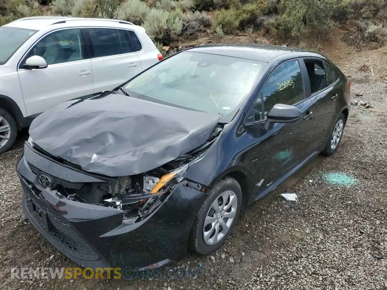 2 Photograph of a damaged car 5YFEPMAE7MP254206 TOYOTA COROLLA 2021