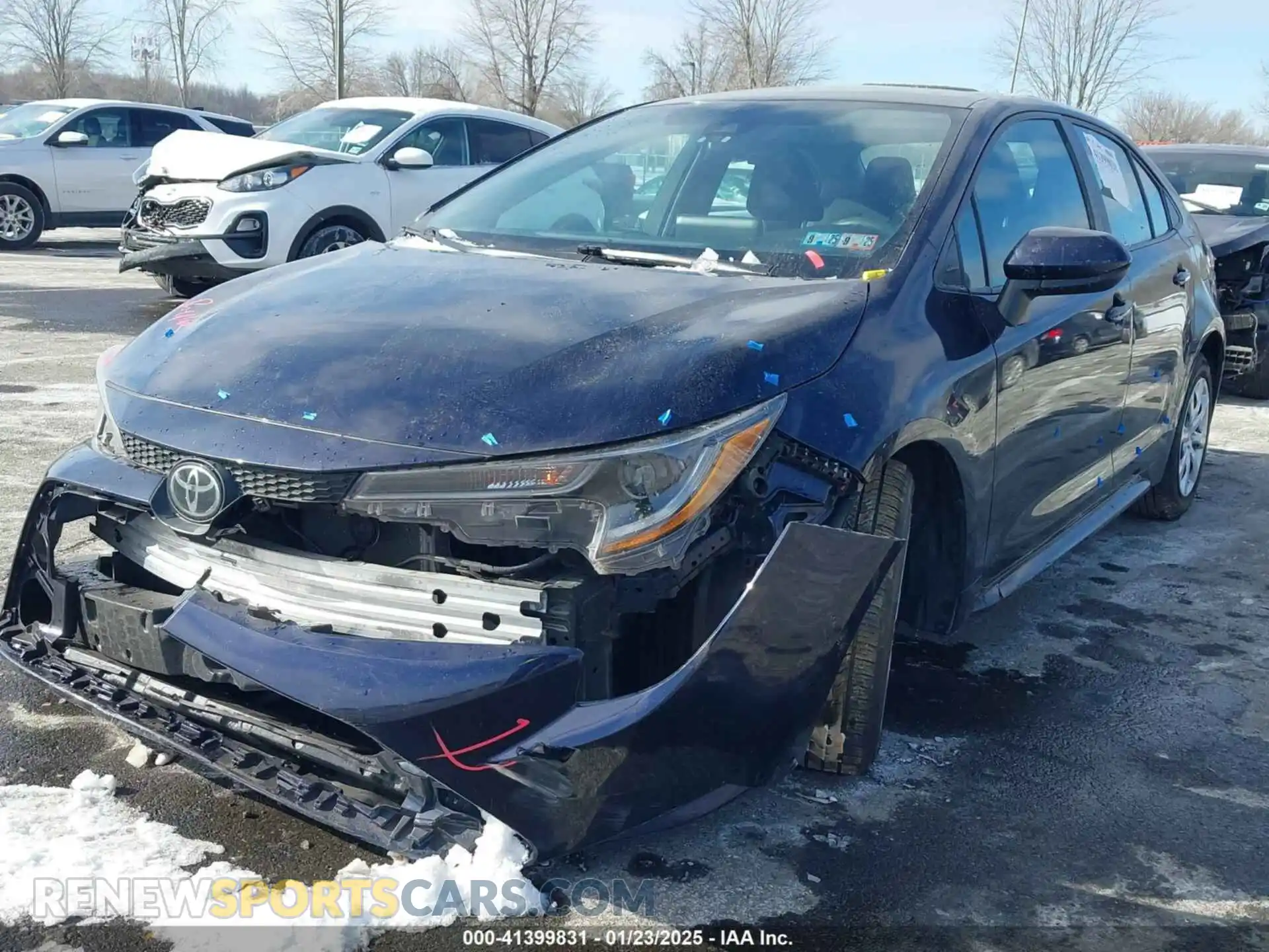 2 Photograph of a damaged car 5YFEPMAE7MP254674 TOYOTA COROLLA 2021