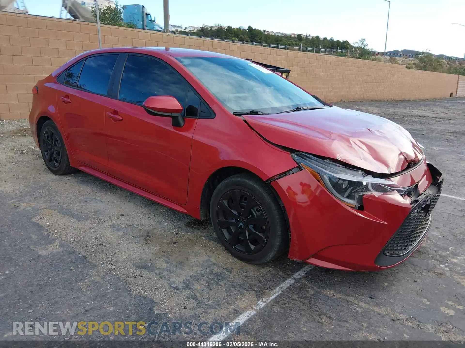 1 Photograph of a damaged car 5YFEPMAE7MP257011 TOYOTA COROLLA 2021