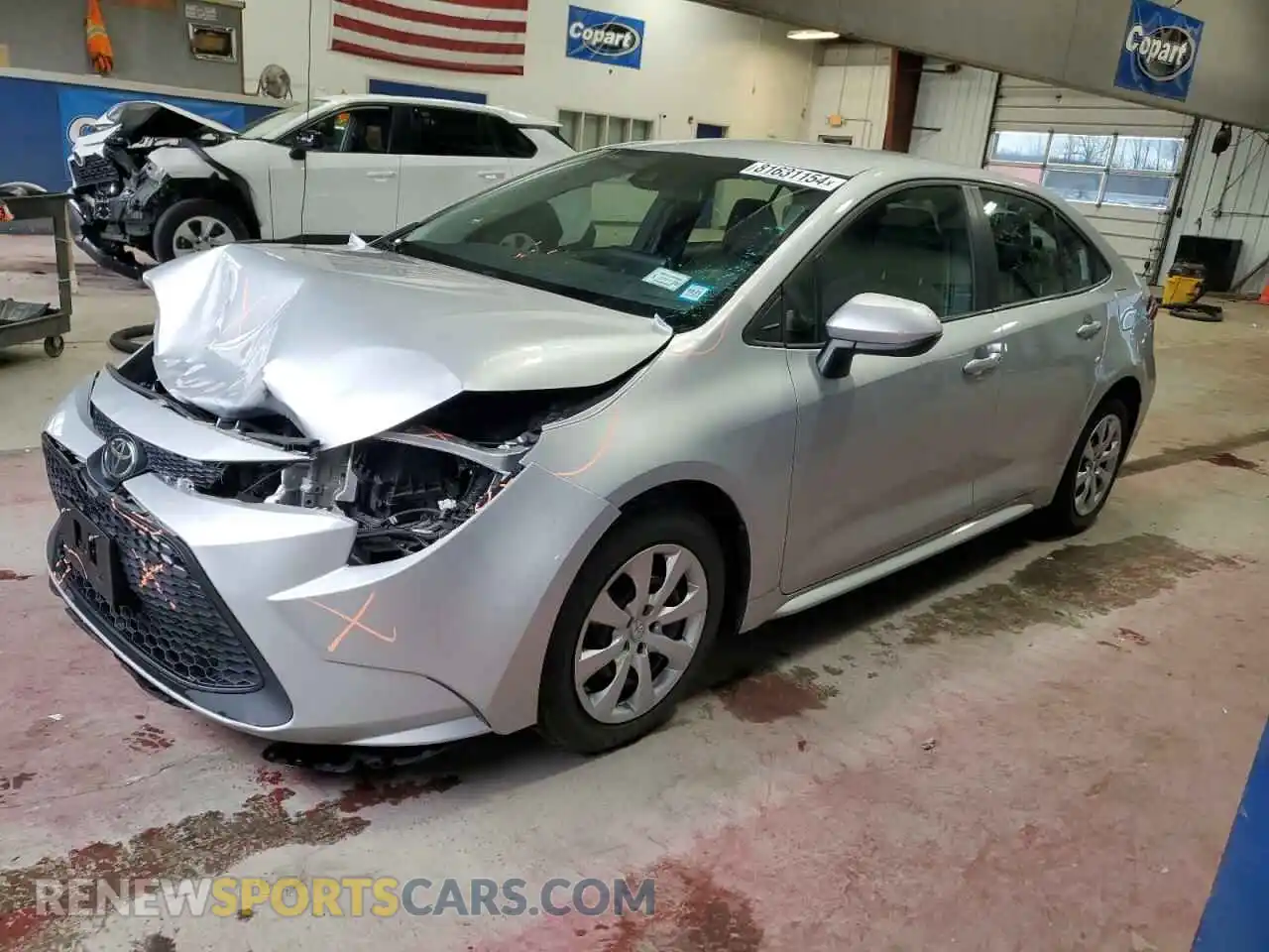 1 Photograph of a damaged car 5YFEPMAE7MP259695 TOYOTA COROLLA 2021