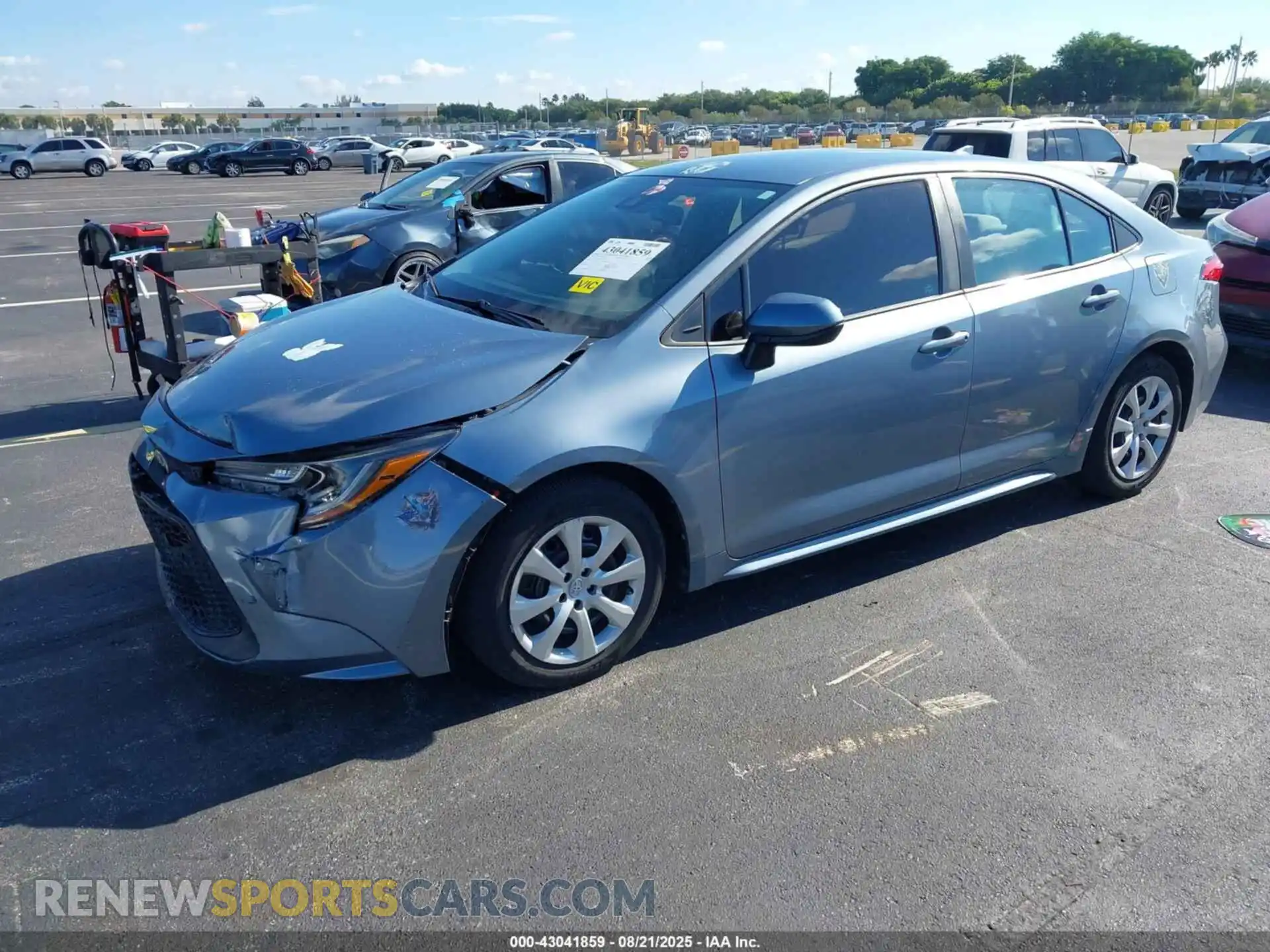 2 Photograph of a damaged car 5YFEPMAE7MP265108 TOYOTA COROLLA 2021