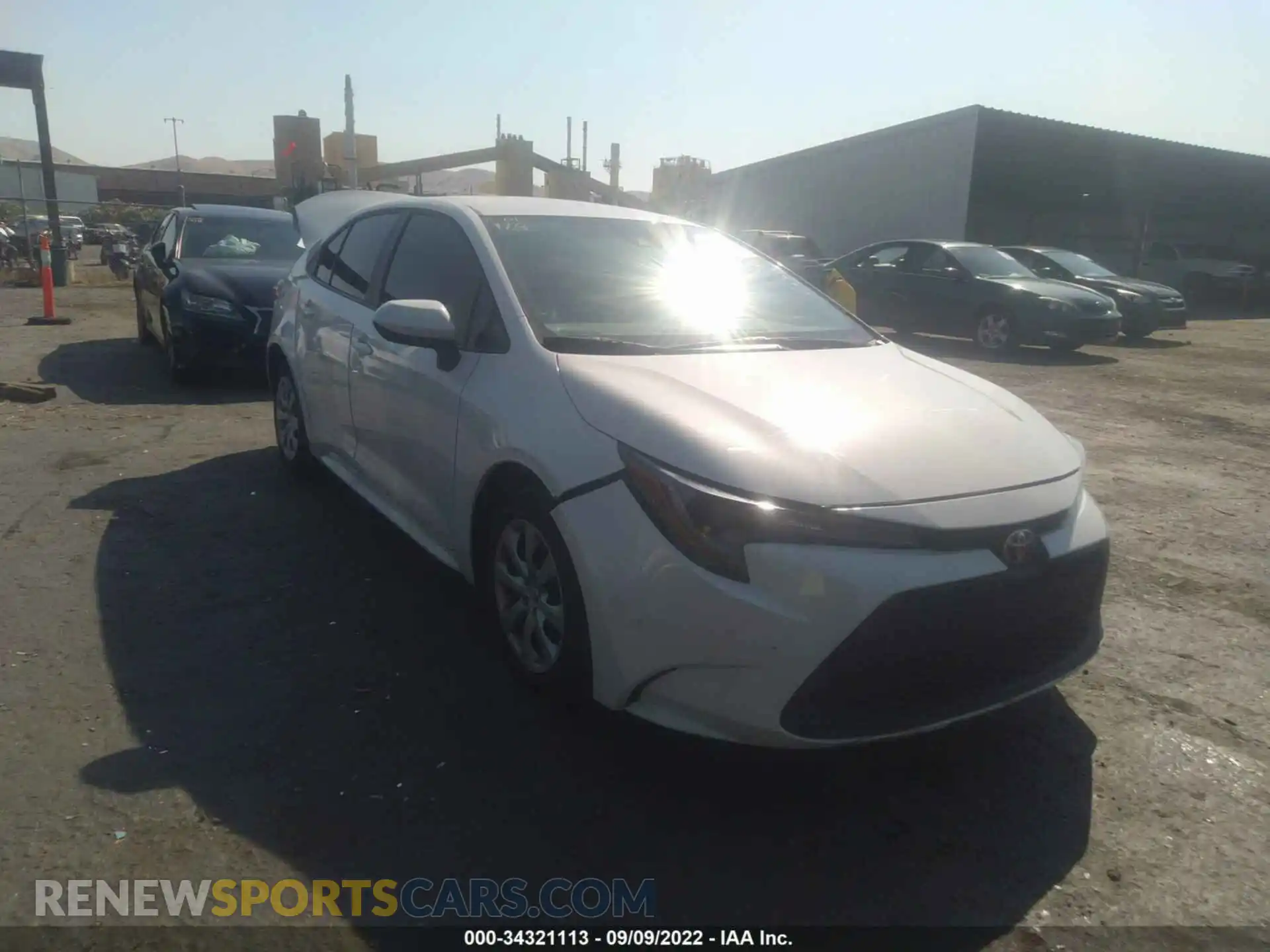 1 Photograph of a damaged car 5YFEPMAE7MP267313 TOYOTA COROLLA 2021