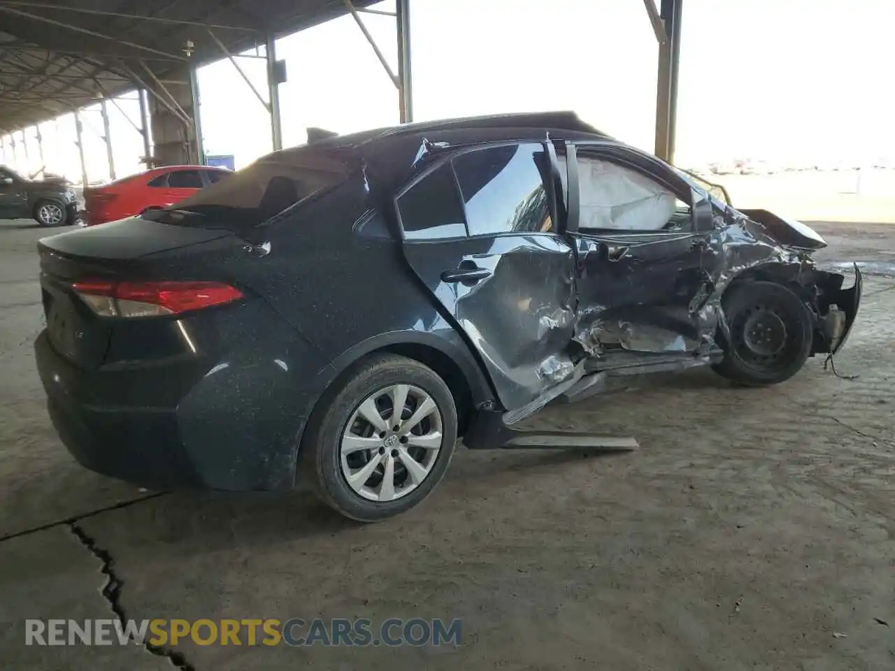3 Photograph of a damaged car 5YFEPMAE8MP149299 TOYOTA COROLLA 2021