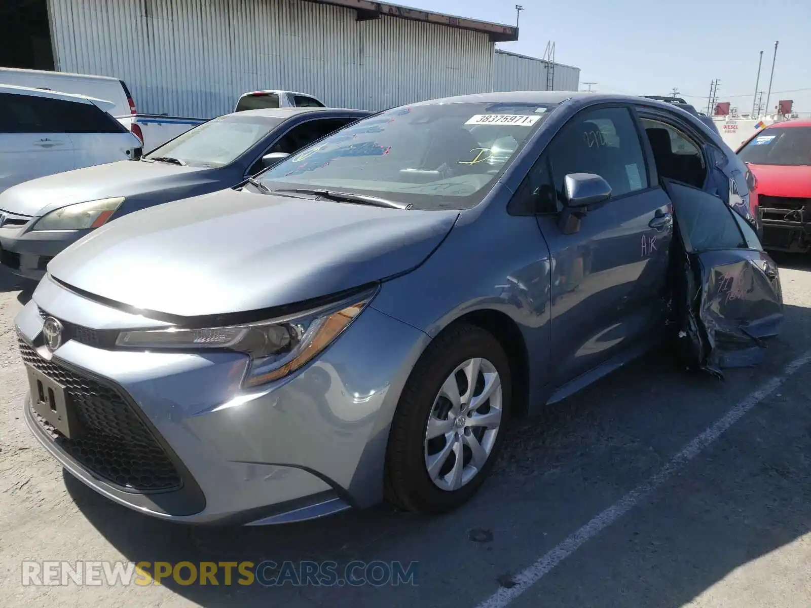 2 Фотография поврежденного автомобиля 5YFEPMAE8MP152302 TOYOTA COROLLA 2021