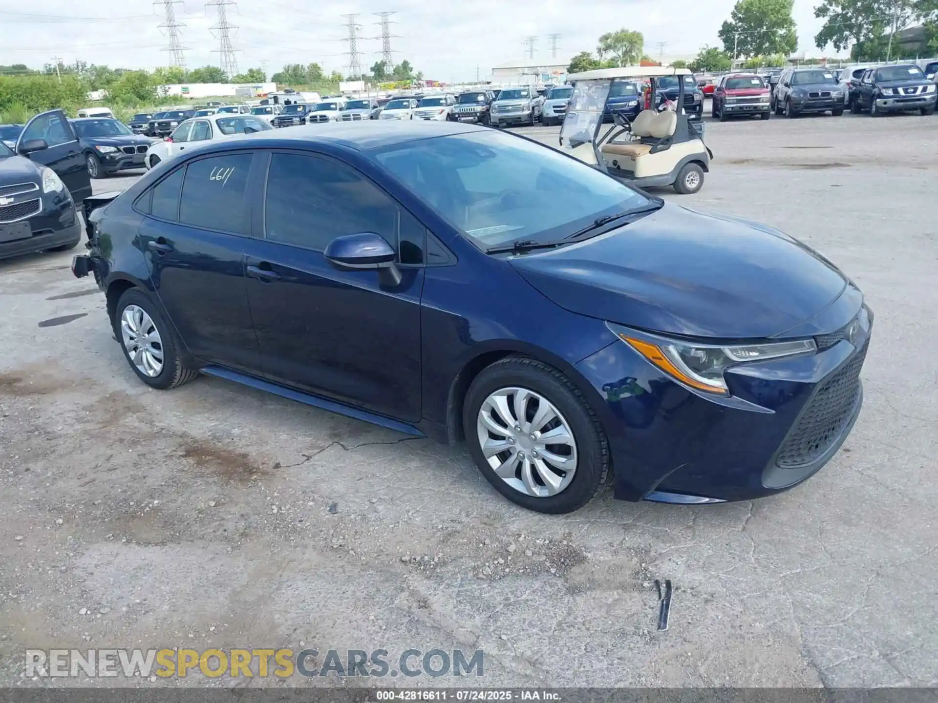 1 Photograph of a damaged car 5YFEPMAE8MP159220 TOYOTA COROLLA 2021