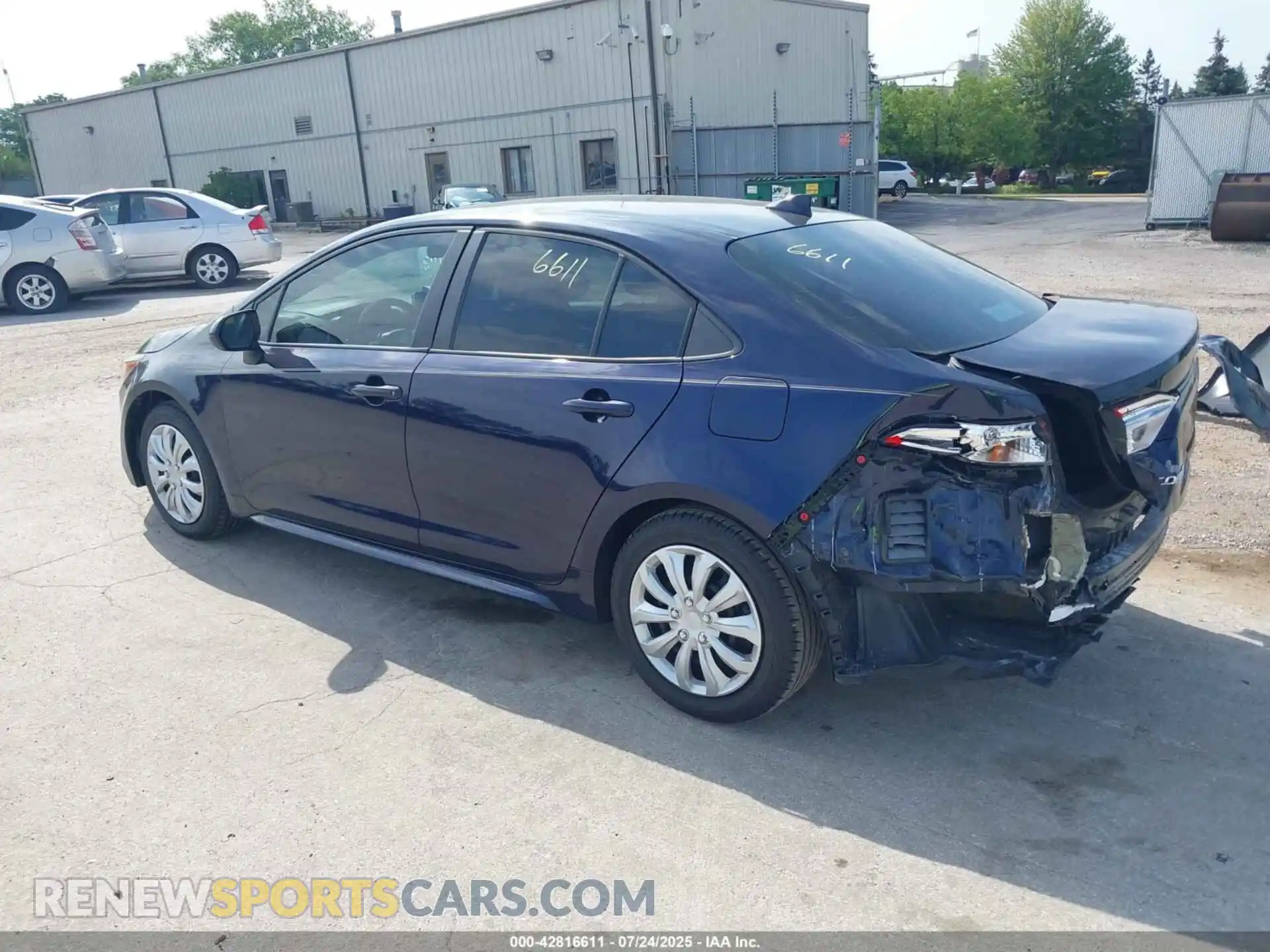 3 Photograph of a damaged car 5YFEPMAE8MP159220 TOYOTA COROLLA 2021