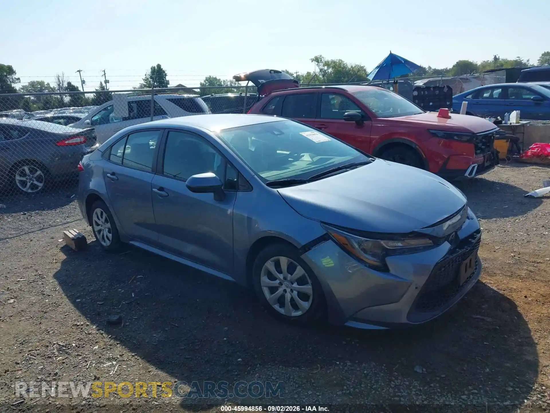 1 Photograph of a damaged car 5YFEPMAE8MP162800 TOYOTA COROLLA 2021