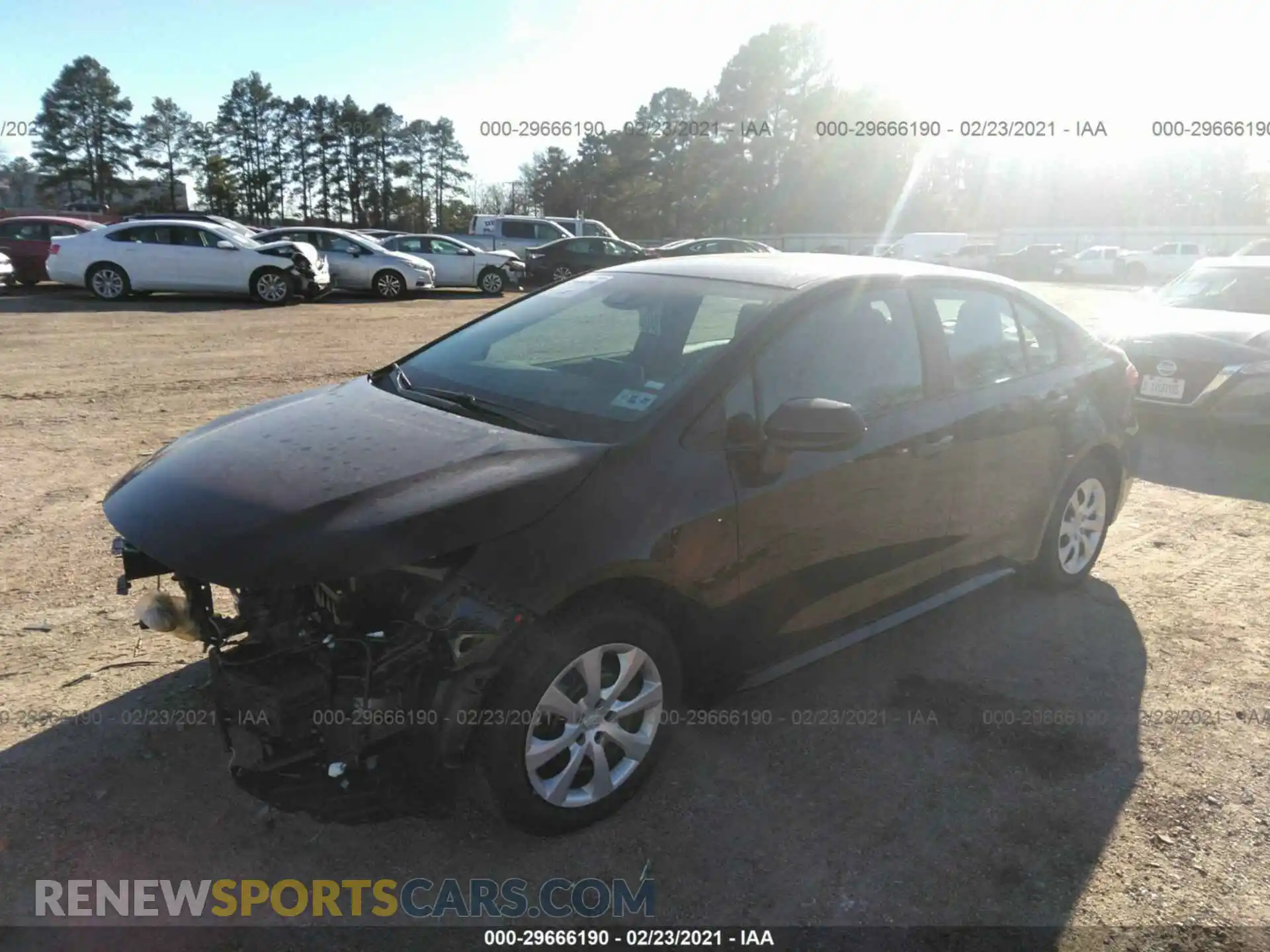 2 Photograph of a damaged car 5YFEPMAE8MP165888 TOYOTA COROLLA 2021