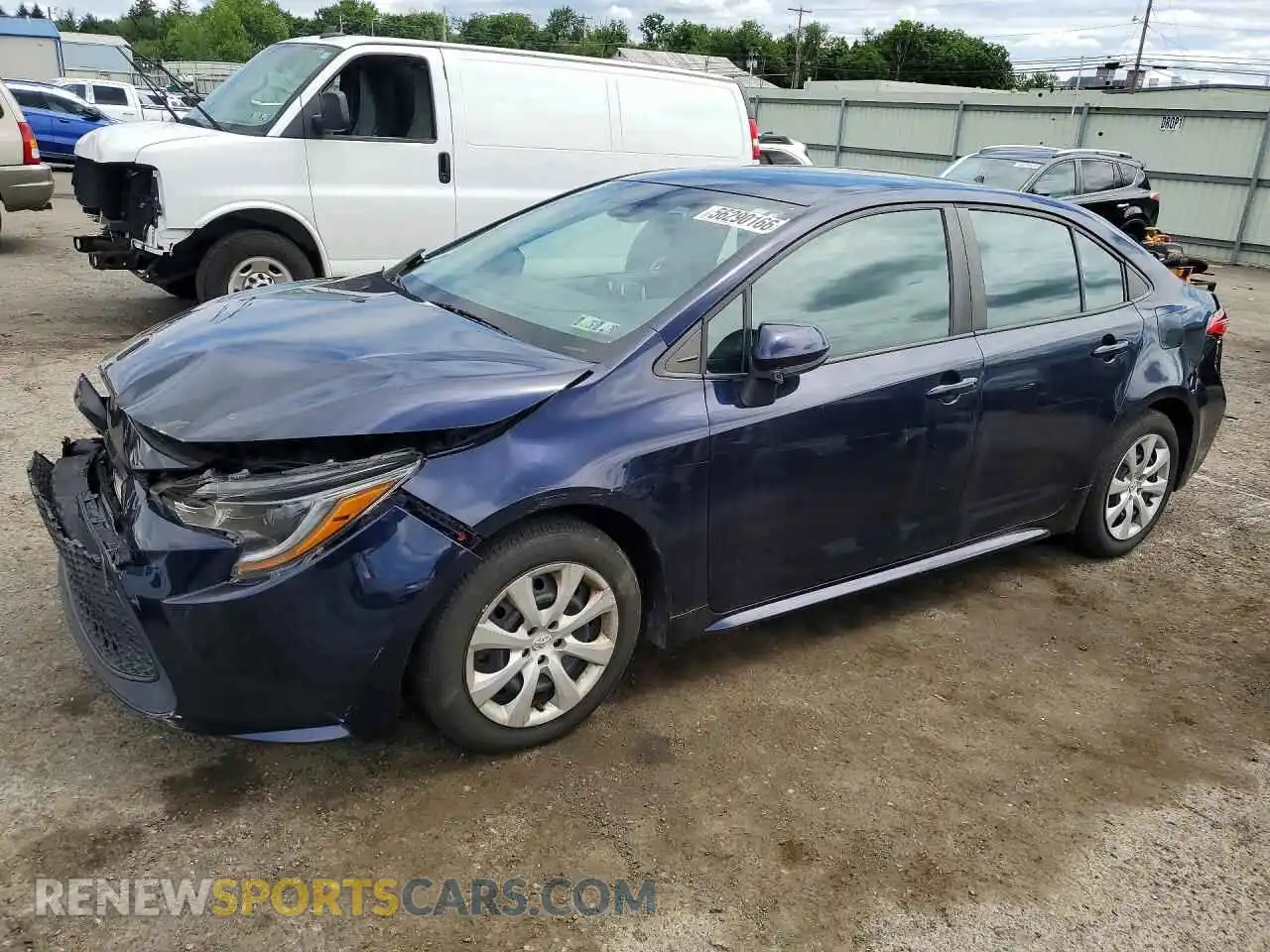 1 Фотография поврежденного автомобиля 5YFEPMAE8MP166619 TOYOTA COROLLA 2021