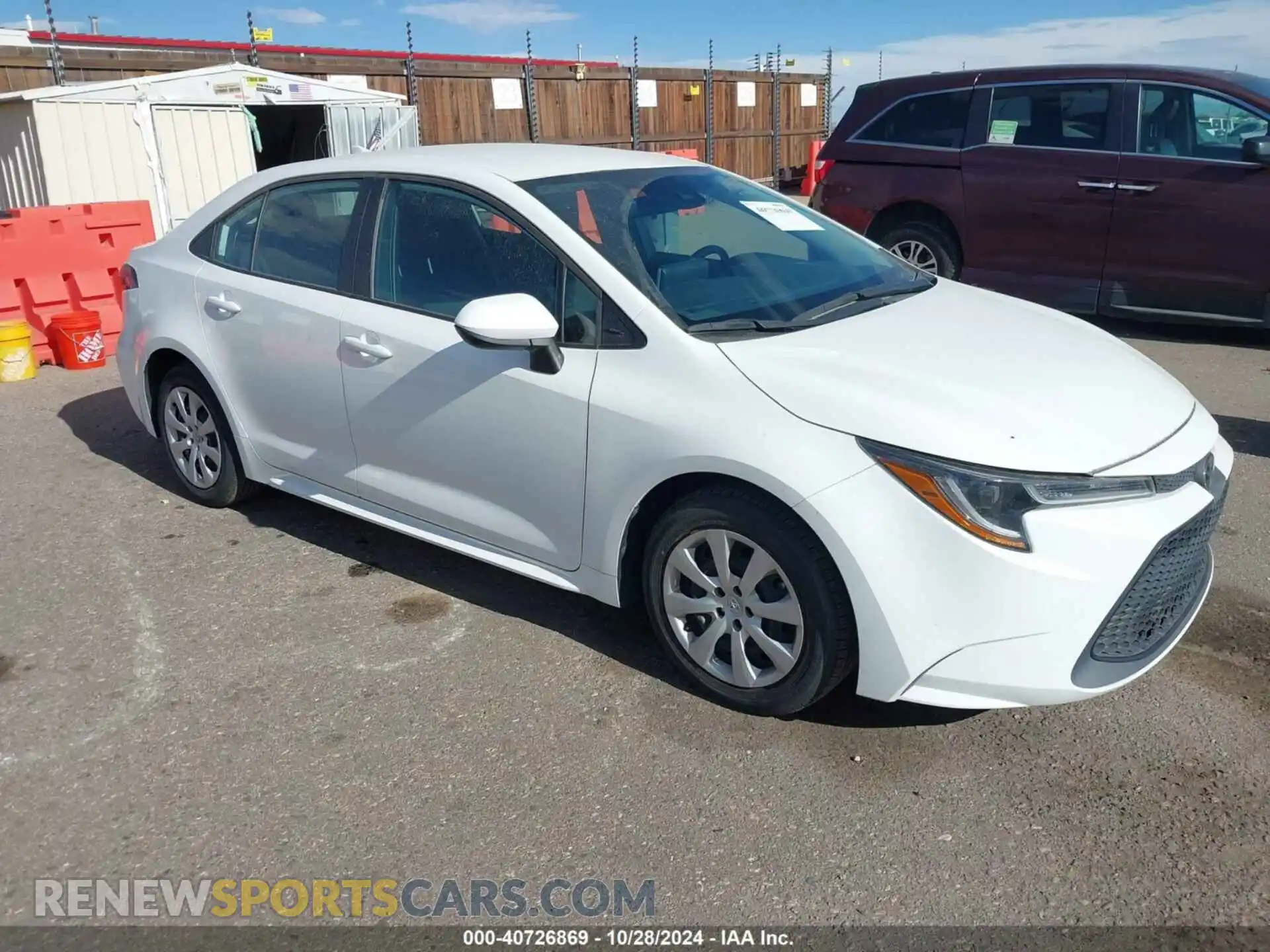 1 Photograph of a damaged car 5YFEPMAE8MP167401 TOYOTA COROLLA 2021