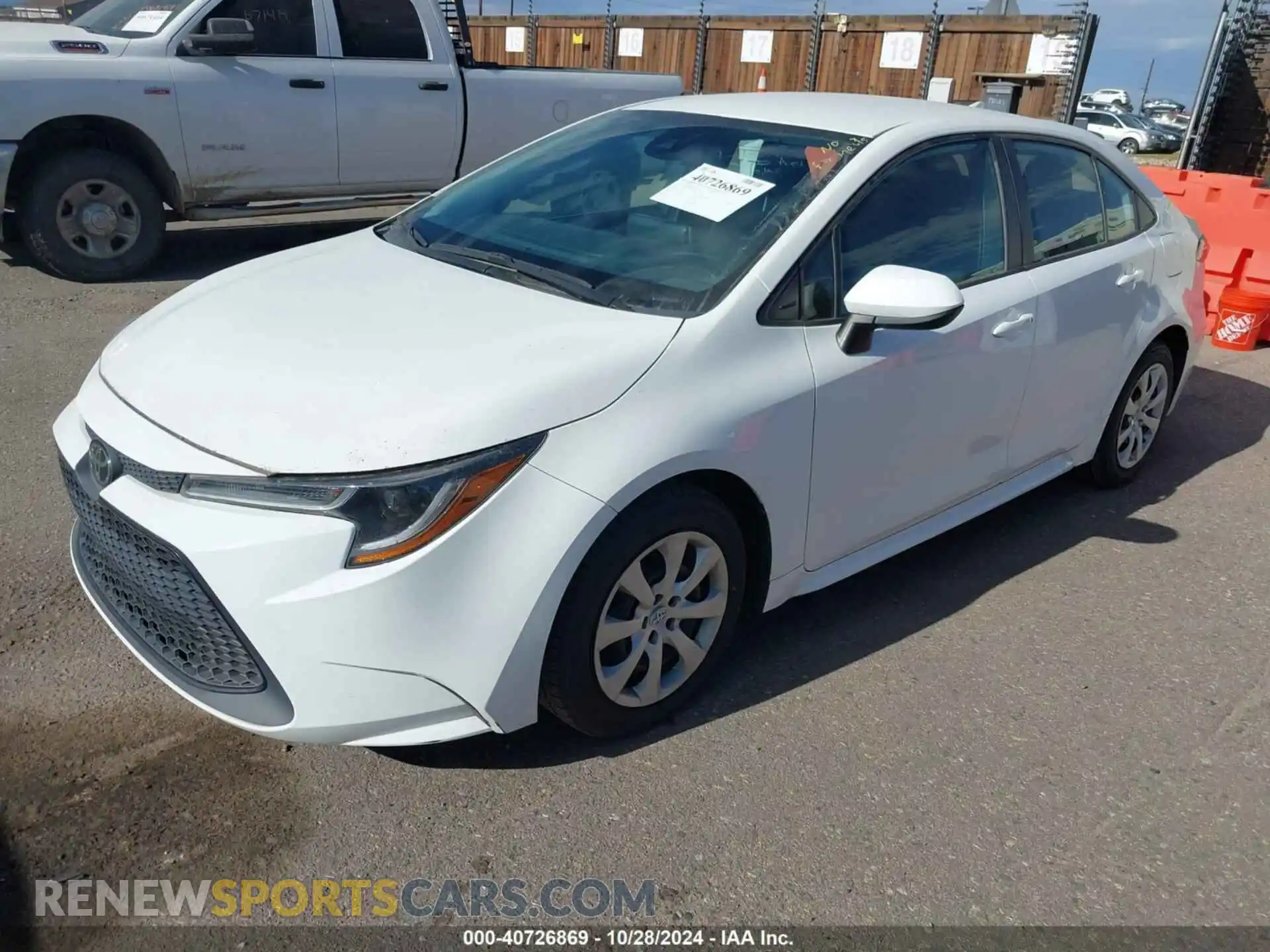 2 Photograph of a damaged car 5YFEPMAE8MP167401 TOYOTA COROLLA 2021