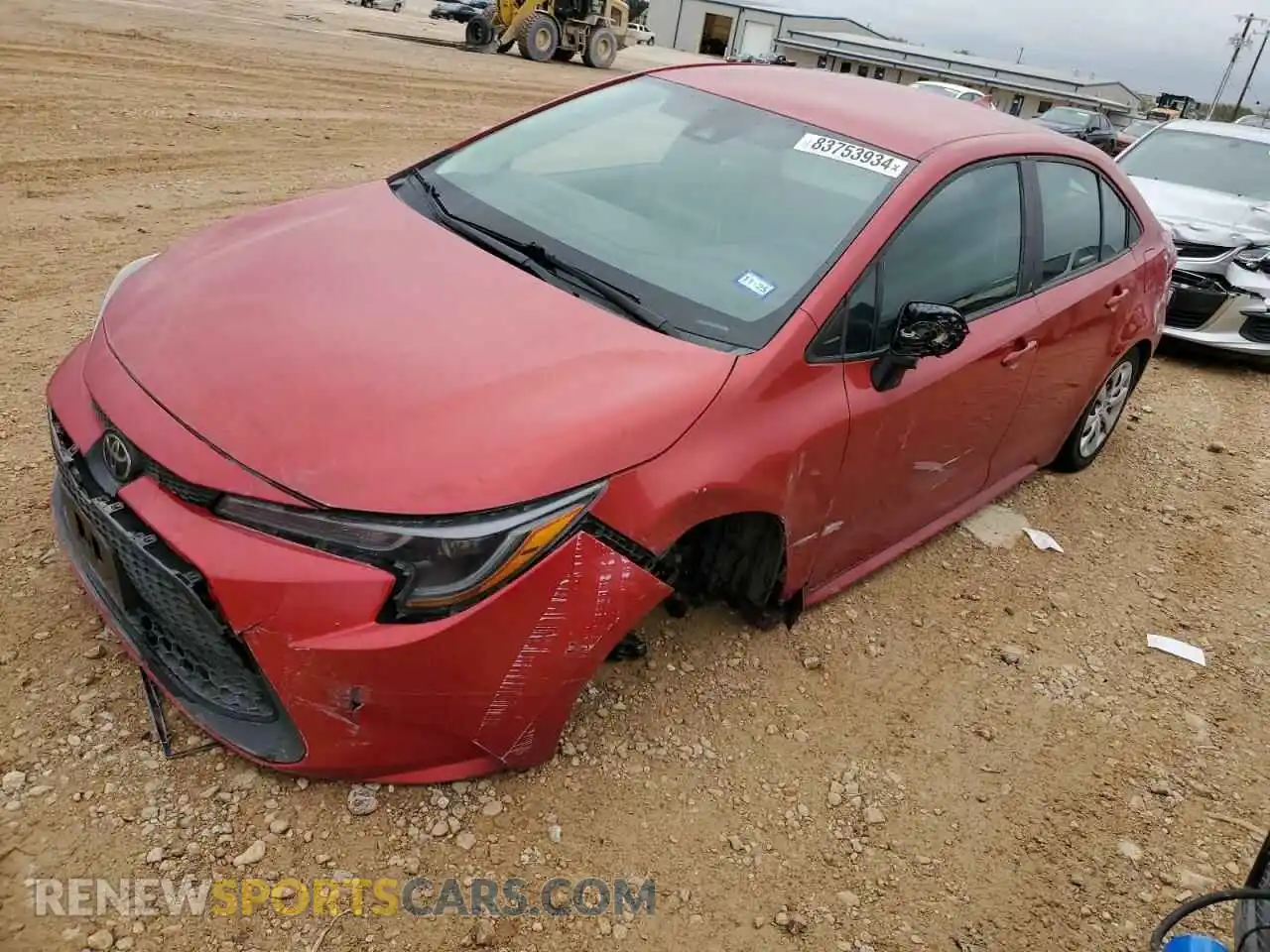 1 fotografías del automóvil dañado 5YFEPMAE8MP169049 TOYOTA COROLLA 2021