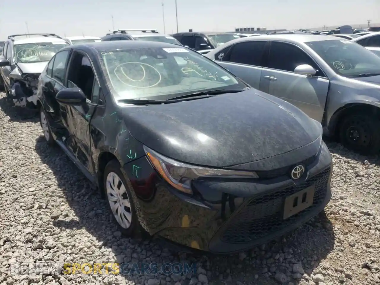 1 Photograph of a damaged car 5YFEPMAE8MP173473 TOYOTA COROLLA 2021