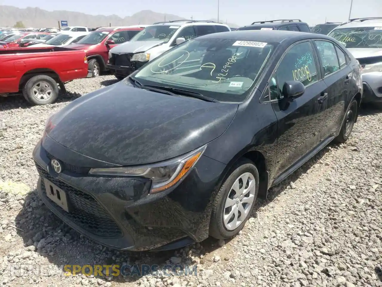 2 Photograph of a damaged car 5YFEPMAE8MP173473 TOYOTA COROLLA 2021