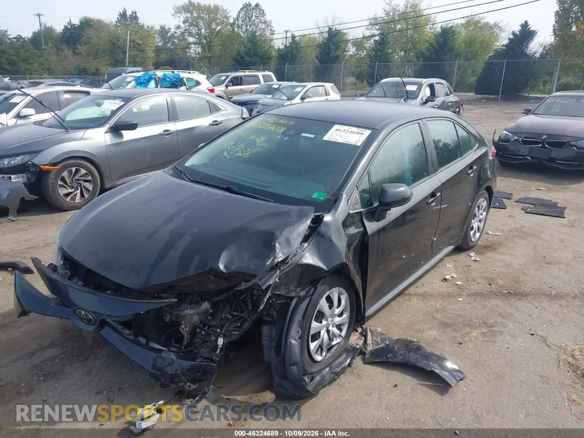 2 Фотография поврежденного автомобиля 5YFEPMAE8MP173618 TOYOTA COROLLA 2021