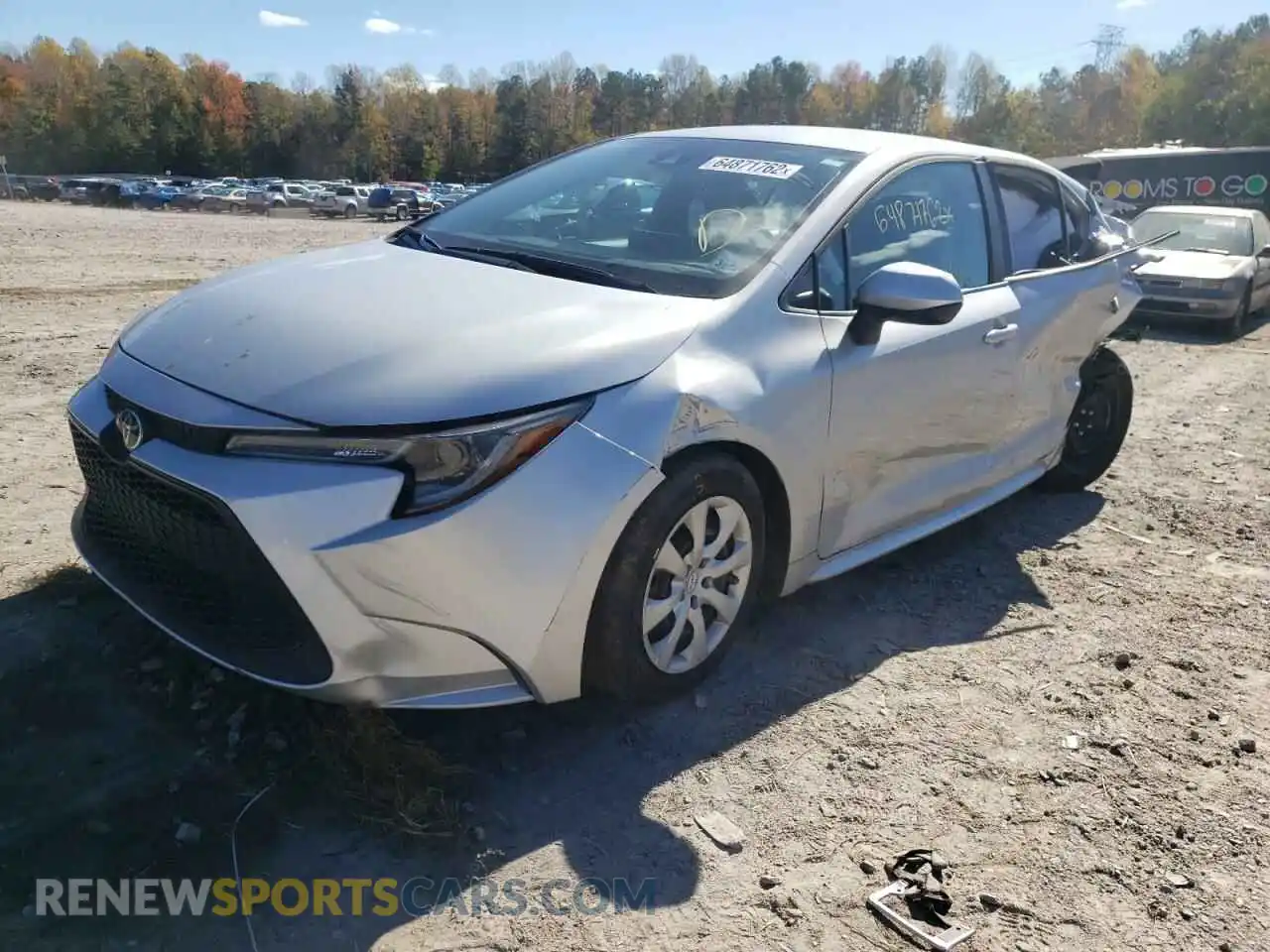 2 Photograph of a damaged car 5YFEPMAE8MP174977 TOYOTA COROLLA 2021
